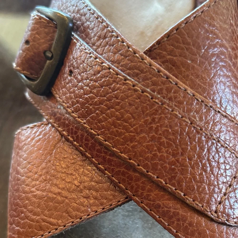 Earth Spirit Brown Leather Sandals - Picture 2 of 6